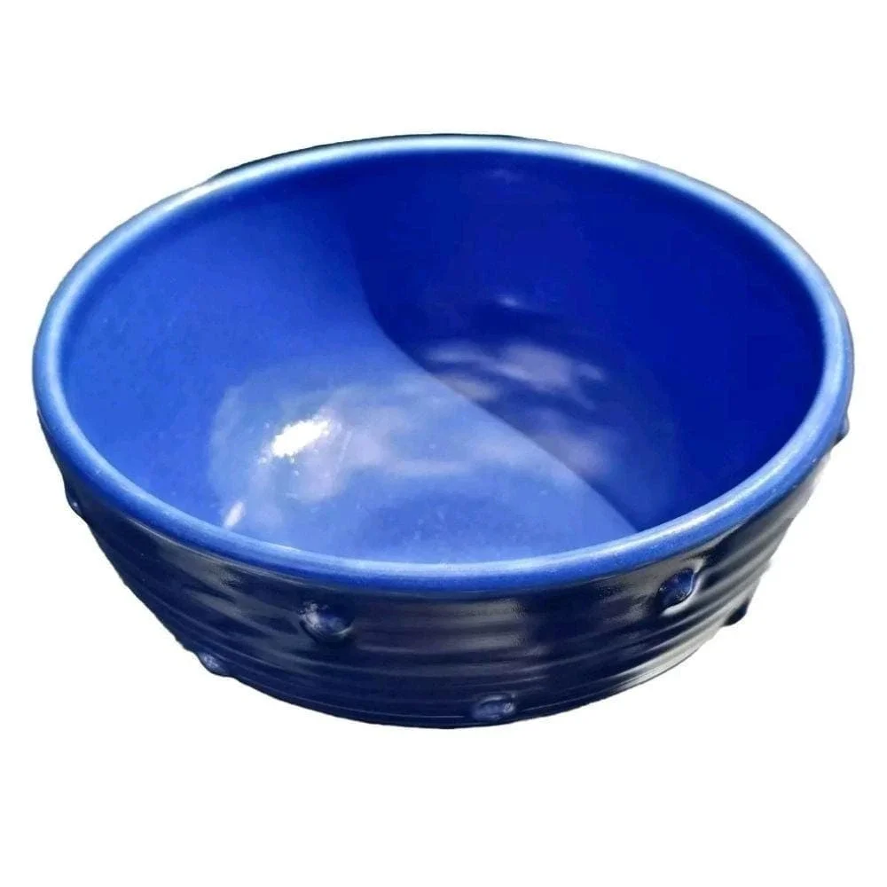 Vintage Pfaltzgraff Cobalt Blue Wyngate Stoneware‎ Bowl Made in USA 2000's